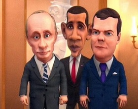 Putin, Obama e Medvedev