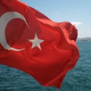 Bandiera turca sul Bosforo